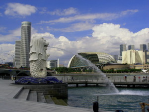 wisata singapura patung merlion